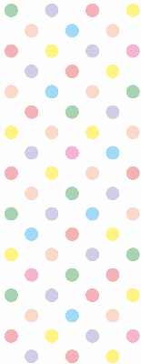 Fabric roller blind Colorful dots