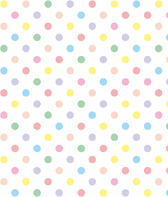 Fabric roller blind Colorful dots