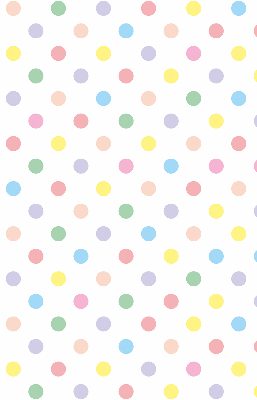 Fabric roller blind Colorful dots
