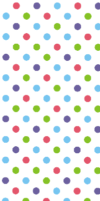 Modern roller blind Colorful dots