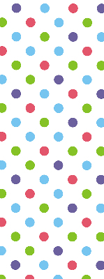 Modern roller blind Colorful dots