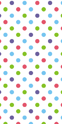 Modern roller blind Colorful dots
