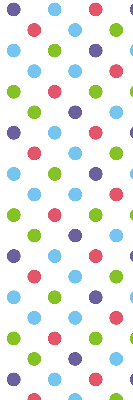 Modern roller blind Colorful dots