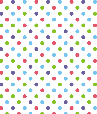 Modern roller blind colorful dots pattern