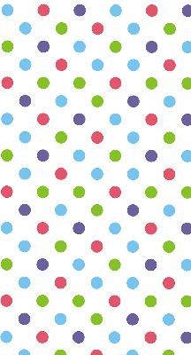 Modern roller blind Colorful dots