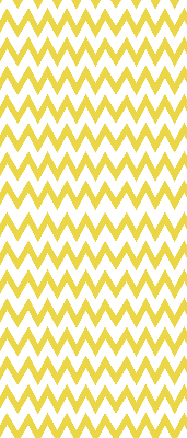 Fabric roller blind Yellow zigzags