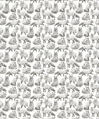 Modern roller blind Gray foxes