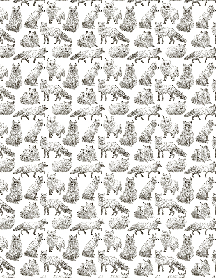 Modern roller blind Gray foxes