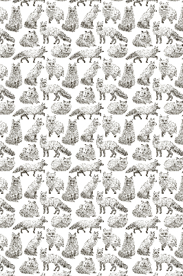 Modern roller blind Gray foxes