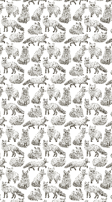 Modern roller blind Gray foxes
