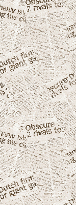 Roller blind for large window Newspapers