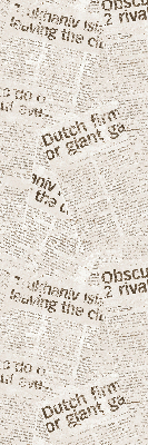 Roller blind for large window Newspapers