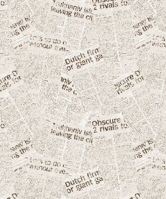 Roller blind for large window Newspapers