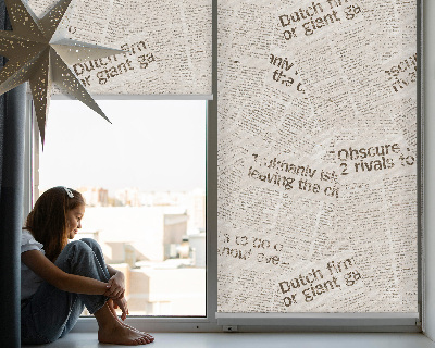 Roller blind for large window Newspapers
