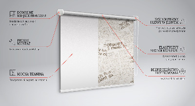 Roller blind for large window Newspapers