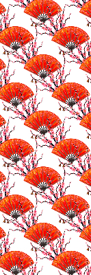 Modern roller blind Red fans