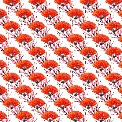 Modern roller blind Red fans
