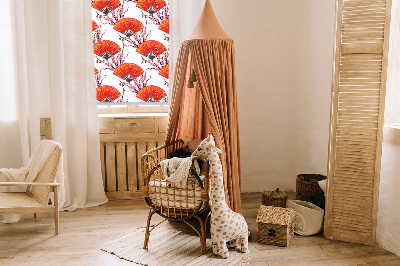 Modern roller blind Red fans