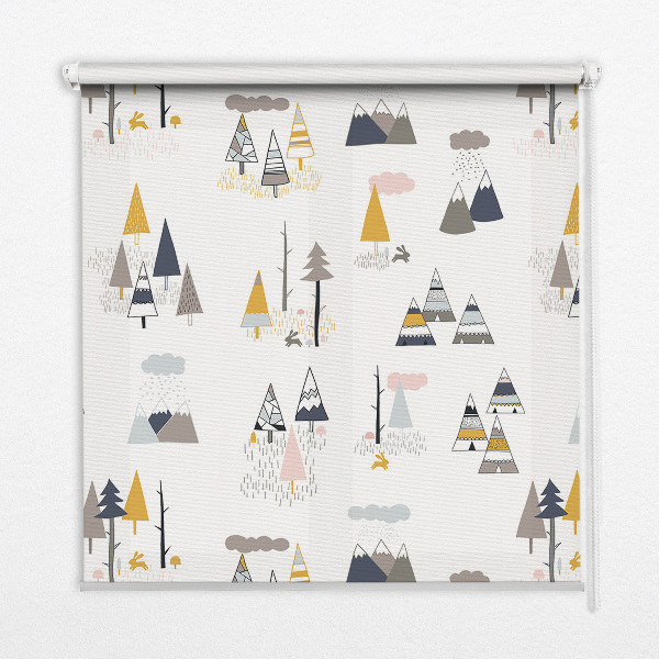 Fabric roller blind Seasons
