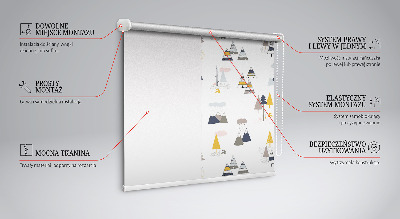Fabric roller blind Seasons
