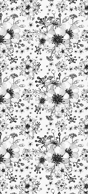Modern roller blind Drawn flower