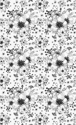 Modern roller blind Drawn flower