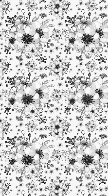 Modern roller blind Drawn flower
