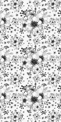 Modern roller blind Drawn flower