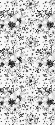 Modern roller blind Drawn flower