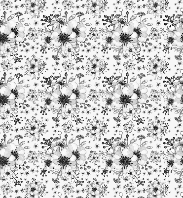 Modern roller blind Drawn flower