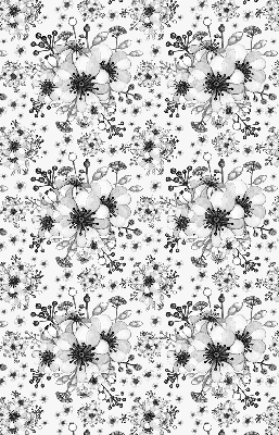 Modern roller blind Drawn flower
