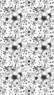 Modern roller blind Drawn flower