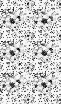 Modern roller blind Drawn flower