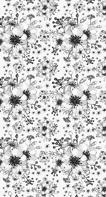 Modern roller blind Drawn flower