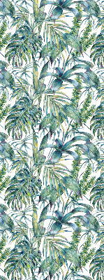 Fabric roller blind Tropical leaves