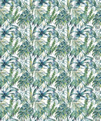 Fabric roller blind Tropical leaves