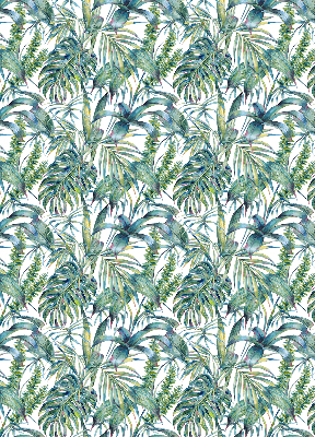 Fabric roller blind Tropical leaves
