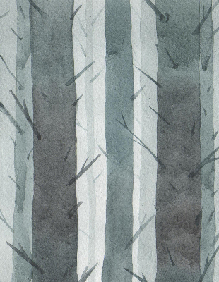 Modern roller blind Trees