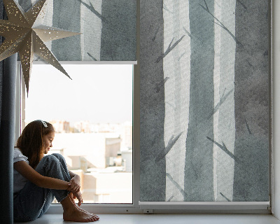 Modern roller blind Trees