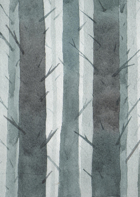 Modern roller blind Trees