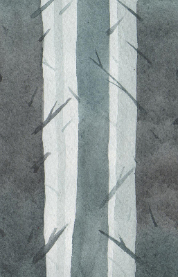 Modern roller blind Trees
