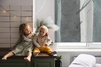 Modern roller blind Trees