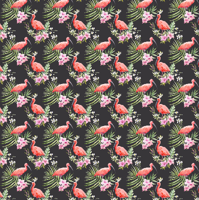 Roller blind for large window Flamingos on plants
