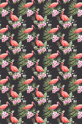 Roller blind for large window Flamingos on plants