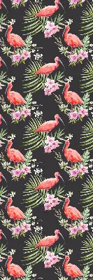 Roller blind for large windows flamingos on plants pattern