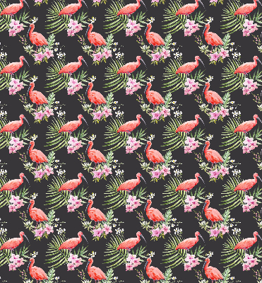 Roller blind for large window Flamingos on plants