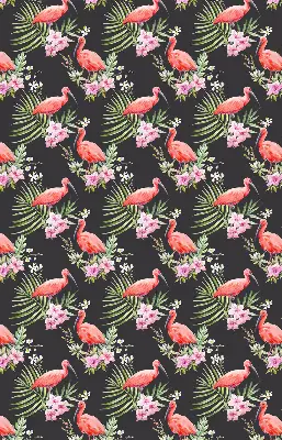 Roller blind for large windows flamingos on plants pattern