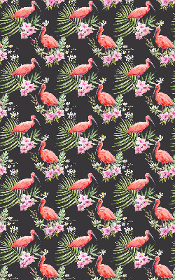 Roller blind for large window Flamingos on plants