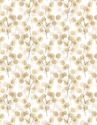 Modern roller blind Yellow branches