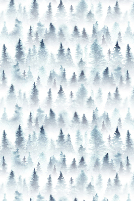 Roller blind for large window Forest in the fog